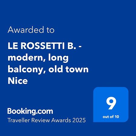 Le Rossetti B. - Modern, Long Balcony, Old Town Niza Exterior foto