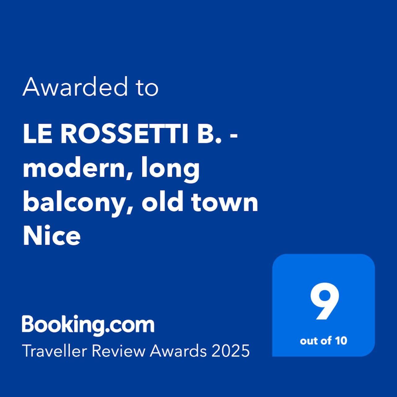 Le Rossetti B. - Modern, Long Balcony, Old Town Niza Exterior foto